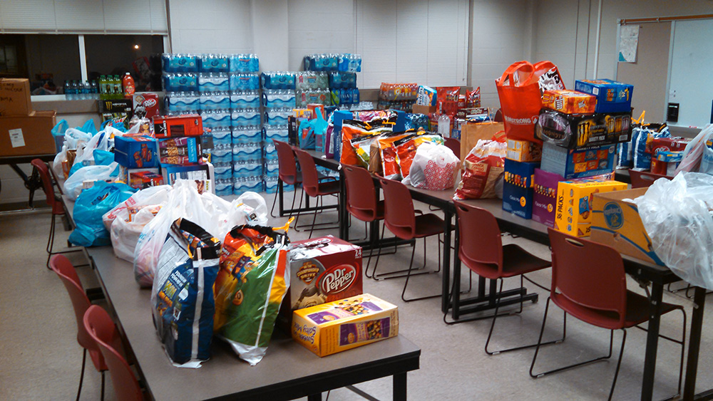 Items donated to support police and delivered to O'Fallon Missouri Police Dept.