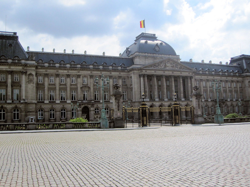 The Royal Palace of Brussels (if I remember right it is his work palace)