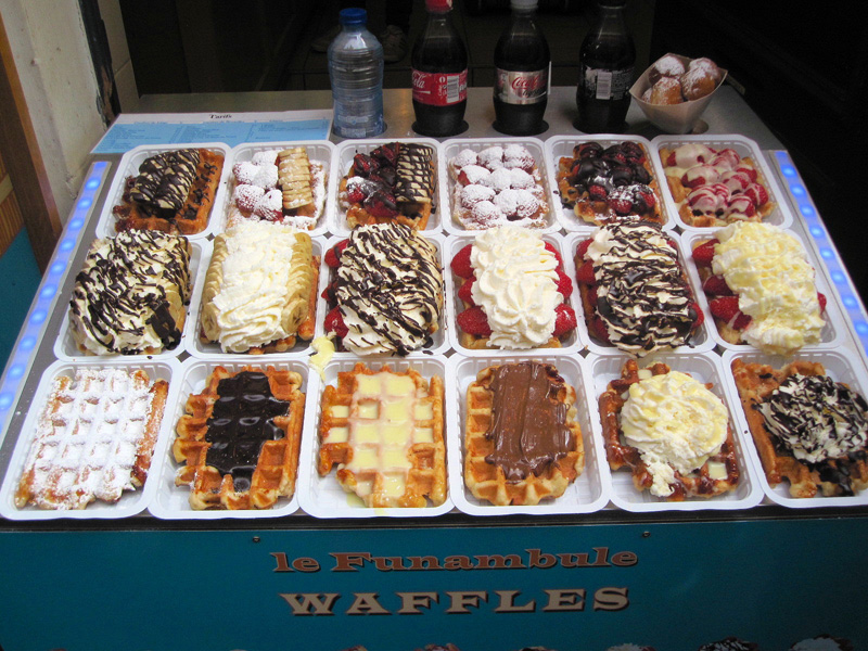 You have to have Belgian Waffles in Belgium