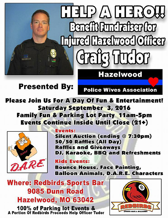 Benefit for Hazelwood Officer Craig Tudor
